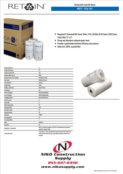 Paper Towels – Niko Construction Supply