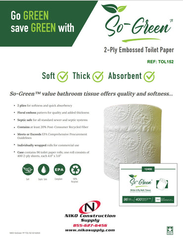 GO-Green Commercial Toilet Paper