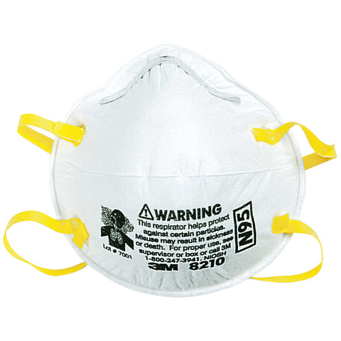 3M Dust Mask N95 Particulate Respirator (#8210)